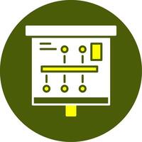Infographic Timeline Solid Two Color Circle Sample Design vector