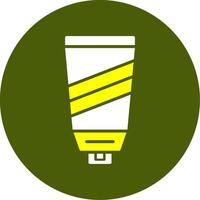 Sunscreen Solid Two Color Circle Style vector