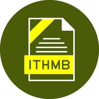 ITHMB Format Glyph Two Color Style Sample Icon vector