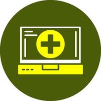 Add Glyph Two Color Style Sample Icon vector