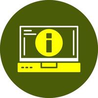 Info Glyph Two Color Style Sample Icon vector