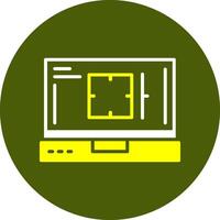 Camera Glyph Two Color Style Sample Icon vector