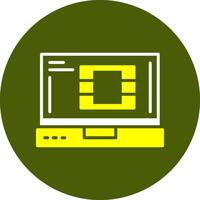 Glyph Two Color Style Sample Icon vector