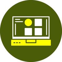 Categories Glyph Two Color Style Sample Icon vector