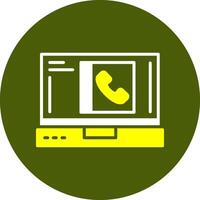 Contacts Glyph Two Color Circle Style Sample Icon vector