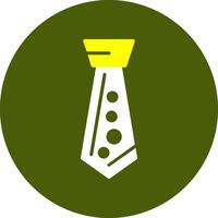 Tie Glyph Two Color Style Sample Icon vector