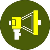 Megaphone Glyph Two Color Style Sample Icon vector