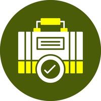 Job Fair Glyph Two Color Style Sample Icon vector