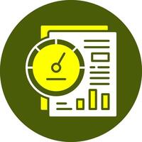 Score Glyph Two Color Style Sample Icon vector