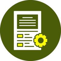 Onboarding Glyph Two Color Style Sample Icon vector