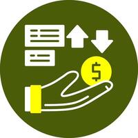Benefits Glyph Two Color Style Sample Icon vector