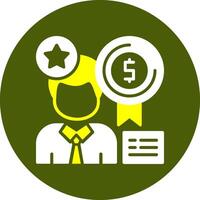 Rewards Glyph Two Color Style Sample Icon vector