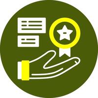 Perks Glyph Two Color Style Sample Icon vector