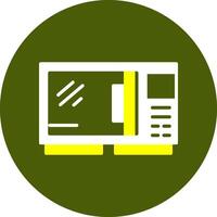 Oven Glyph Two Color Style Sample Icon vector