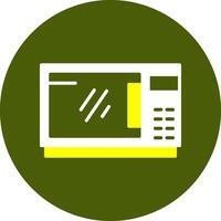 Microwave Glyph Two Color Style Sample Icon vector