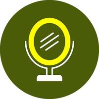Mirror Glyph Two Color Style Sample Icon vector