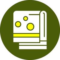 Towel Glyph Two Color Style Sample Icon vector