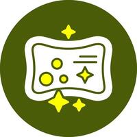 Soap Glyph Two Color Style Sample Icon vector