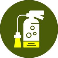 Fire extinguisher Glyph Two Color Style Sample Icon vector