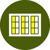 Window Glyph Two Color Style Sample Icon vector