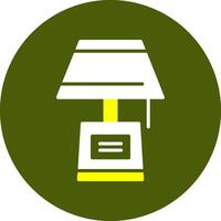 Lamp Glyph Two Color Style Sample Icon vector