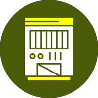 Dehumidifier Glyph Two Color Style Sample Icon vector