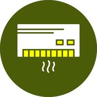 Air conditioner Glyph Two Color Style Sample Icon vector