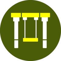 Swing Glyph Two Color Style Sample Icon vector