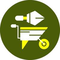 Garden tools Glyph Two Color Style Sample Icon vector