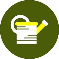 Watering can Glyph Two Color Style Sample Icon vector