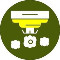 Smoke detector Glyph Two Color Style Sample Icon vector