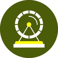 Hamster wheel Glyph Two Color Style Sample Icon vector
