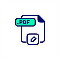Pdf icon illustration vector