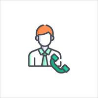 A man with a phone in his hand vector