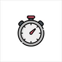 A stopwatch icon on a white background vector