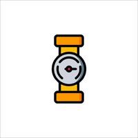 A clock icon on a white background vector