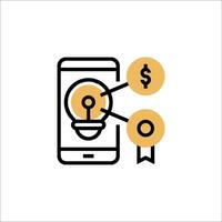 Mobile app icon vector