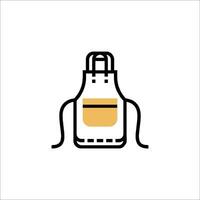Apron icon on white background vector