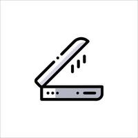A printer icon on a white background vector