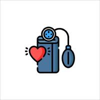 A heart and a cigarette in a cigarette lighter vector