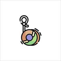 A small ball with a handle on it vector