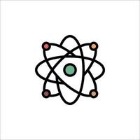 An atom symbol on a white background vector