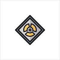 A logo for a company that makes radioactive devices vector