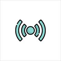 A wireless signal icon on a white background vector