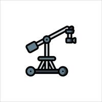 A black and white drawing of a crane on a white background vector