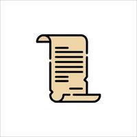 A scroll icon on a white background vector