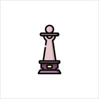 A chess piece icon on a white background vector