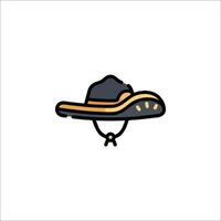 A hat icon on a white background vector