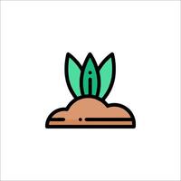A plant icon on a white background vector