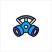 A gas mask icon on a white background vector